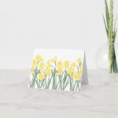Waterverf Daffodil Kaart (Voorkant)
