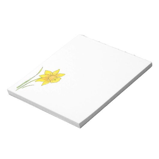 Waterverf Daffodil Notitieblok (Linkerzijde)