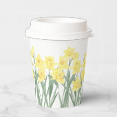 Waterverf Daffodil-papierbekertjes Papieren Bekers (Rechts)