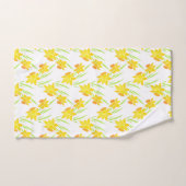Waterverf Daffodil Patroon Bad Handdoek (Handdoek)
