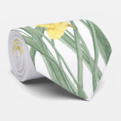 Waterverf Daffodil Stropdas (Opgerold)