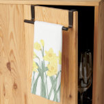 Waterverf Daffodil Theedoek<br><div class="desc">Laat deze zonnige illustratie van gele kledillen je keuken of poederkamer ophelderen! Net op tijd voor de lente.</div>