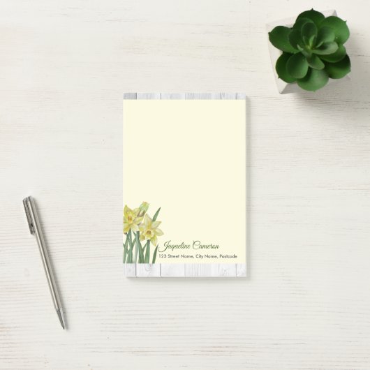 Waterverf Daffodils Botanische illustratie Post-it® Notes (Kantoor)