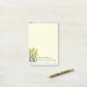 Waterverf Daffodils Botanische illustratie Post-it® Notes (Op bureau)