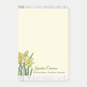 Waterverf Daffodils Botanische illustratie Post-it® Notes