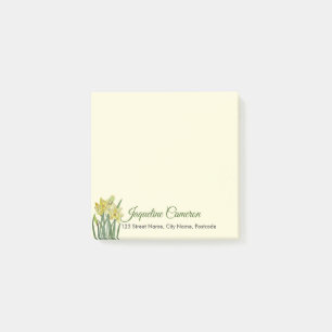 Waterverf Daffodils Botanische illustratie Post-it® Notes