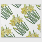 Waterverf Daffodils Flower Portrait Illustratie Cadeaupapier (Vlak)
