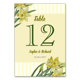 Waterverf Daffodils Flower Portrait Illustratie Kaart