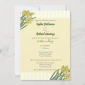 Waterverf Daffodils Flower Portrait Illustratie Kaart (Voorkant)