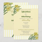 Waterverf Daffodils Flower Portrait Illustratie Kaart (Voorkant / Achterkant)