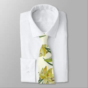 Waterverf Daffodils Flower Portrait Illustratie Stropdas