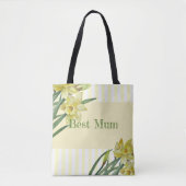 Waterverf Daffodils Flower Portrait Illustratie Tote Bag (Voorkant)