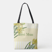 Waterverf Daffodils Flower Portrait Illustratie Tote Bag (Achterkant)