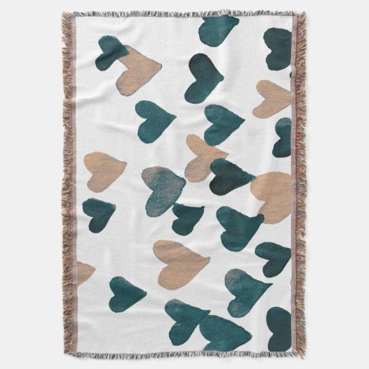 Waterverf dag valentijn - neutraal deken (Voorkant Verticaal)