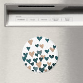 Waterverf dag valentijn - neutraal magneet (Insitu (Vaatwasser))