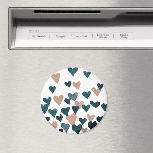 Waterverf dag valentijn - neutraal magneet (Insitu (Vaatwasser))