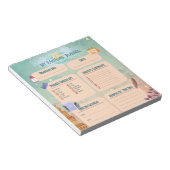 Waterverf dagelijkse ramadan activiteitenplanner notitieblok (Schuin)