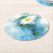 Waterverf  dagen - Alle opties Ronde Kartonnen Onderzetter (Gebogen)