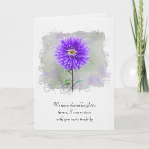 Waterverf Dahlia Sympathie Kaart