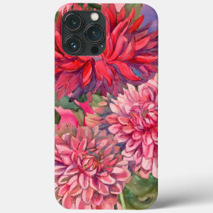 waterverf dahlias bloemen Case-Mate iPhone case