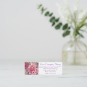 waterverf dahlias bloemen mini visitekaartje (Staand voorkant)