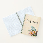 Waterverf - Daily Planner-laptop met Floral Design Notitieboek (Binnen)