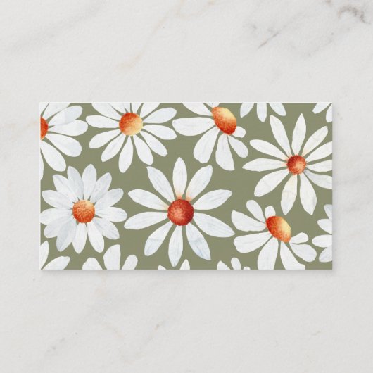 Waterverf Daisies Books for Baby Informatiekaartje (Achterkant)