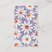 Waterverf Daisies en Butterfly Diaper Raffle Informatiekaartje (Achterkant)