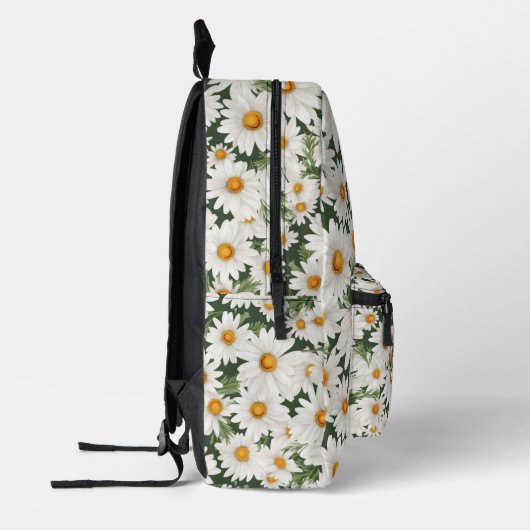 Waterverf Daisies en Vlinders Bedrukte Rugzak (Links)
