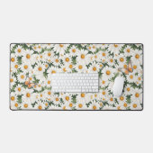 Waterverf Daisies en Vlinders Bureaumat (Keyboard & Muis)