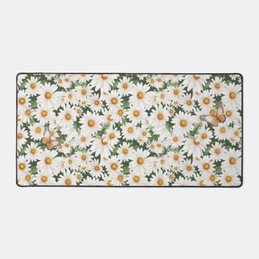Waterverf Daisies en Vlinders Bureaumat (Voorkant)