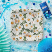 Waterverf Daisies en Vlinders Papieren Bordje (Feest)