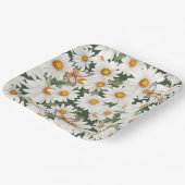 Waterverf Daisies en Vlinders Papieren Bordje (Gebogen)
