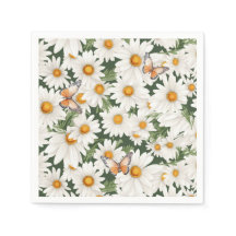 Waterverf Daisies en Vlinders