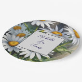 Waterverf Daisies Flowers Professional Trendy Papieren Bordje (Gekanteld)