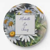 Waterverf Daisies Flowers Professional Trendy Papieren Bordje (Voorkant)