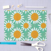 Waterverf Daisies Folk-kunst geïnspireerd Tissuepapier (Craft)