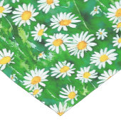 Waterverf Daisies in een Groen Veld Medium Tafelloper (Hoek)