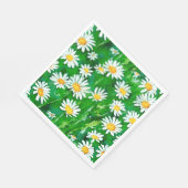 Waterverf Daisies in een Groen Veld Servet (Hoek)