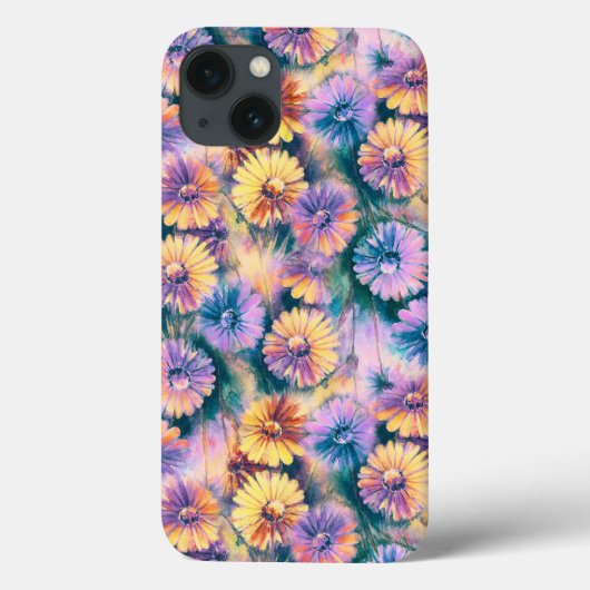 Waterverf Daisies iPhone/iPad case (Achterkant)