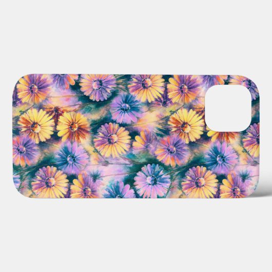 Waterverf Daisies iPhone/iPad case (Achterkant (horizontaal))