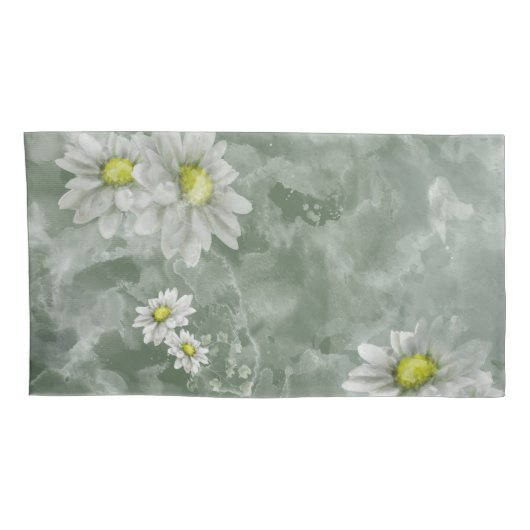 Waterverf Daisies Kussensloop (Achterkant-Rechts)