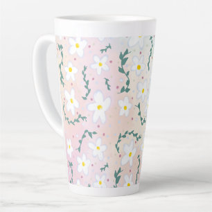 Waterverf Daisies Latte Mok