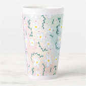 Waterverf Daisies Latte Mok (Voorkant)