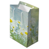 Waterverf Daisies Medium Cadeauzakje (Voorkant Gekanteld)