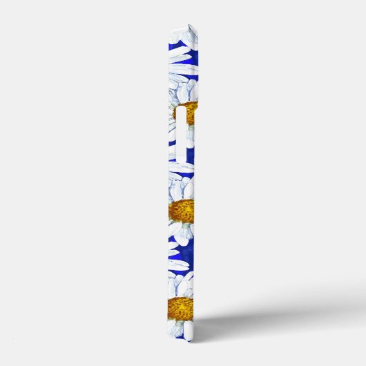 Waterverf Daisies op Denim Blue Case-Mate iPhone Case (Achterkant / Rechts)