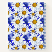 Waterverf Daisies op Denim Blue Journal Notitieboek (Achterkant)
