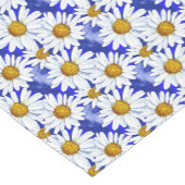 Waterverf Daisies op Denim Blue Korte Tafelloper (Hoek)