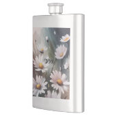 Waterverf Daisies Patroon Aangepaste naam Flacon (Links)