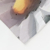 Waterverf Daisies Patroon Aangepaste naam Fleece Deken (Hoek)